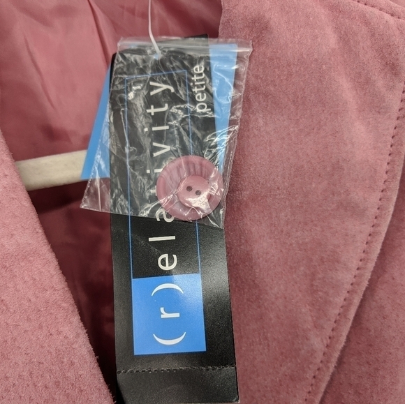 NEW Relativity Pink Salmon Washable Suede Leather - Picture 6 of 11